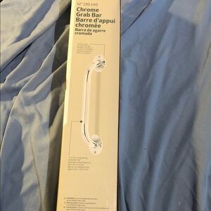Sleek Chrome Safety Grab Bar